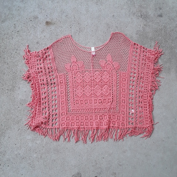 No Boundaries Tops - 🤑🔥No Boundaries Coral Crochet Top